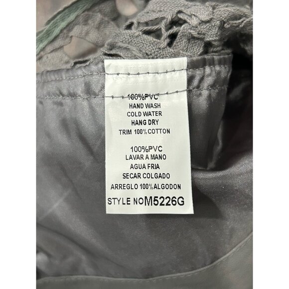 Monoreno Lace Button Vest Gray Size L Back Detail - Picture 6 of 9